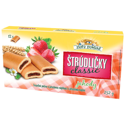 Pečivo Strudlicky XXL jahoda 252g. 1/20